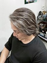 シティー バイ ラック(CITY by LUCK) 白髪ぼかしハイライト/本八幡/ケアブリーチ/メンズカット/メンズ