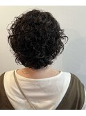脱縮毛矯正　くせ毛を活かすショート