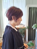 トイズファクトリー(Toys Factory)&nbsp;丸みショート×ピンクブラウン