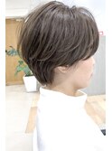 ☆DISHEL☆大人かわいいエッジショートベージュカラー