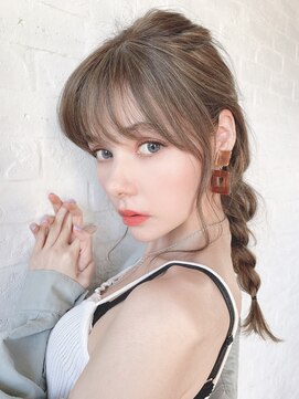 ジーナ 福岡天神(Zina) 透明感抜群カラー&簡単アレンジ♪