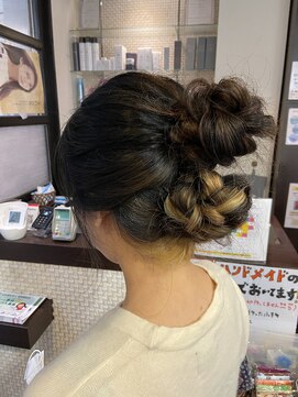 ピーナ 大和高田店 ダブルおだんごアレンジ☆