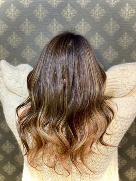 スーリールアドラーブルヘア(Sourire Adorable Hair) バレイヤージュハイライトカラー