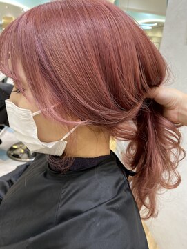 ロンドプランタン 恵比寿(Lond Printemps) ピンクカラー　韓国風ヘア