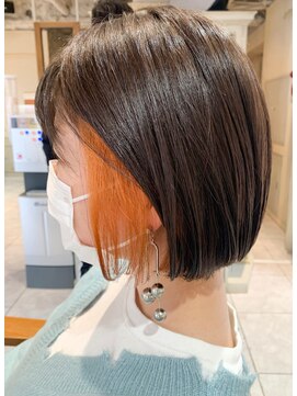 ラボヌール ヘアー エクラ(La Bonheur hair eclat) ボブ×イヤリングカラー