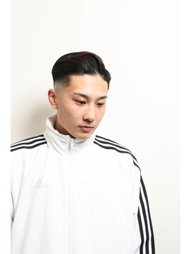 レンゲン(LENGEN) 束感刈り上げビジネス七三ツーブロックアップバング１５０