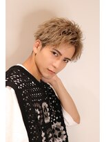 ネイビー(NAVY)&nbsp;ハイトーン×短髪 爽やか 好印象 アッパーショート