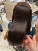 髪質改善トリートメントとラベンダーグレージュで艶感UP
