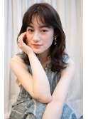 大人かわいい女子力UP♪毛先カールのくびれエアリーミディ