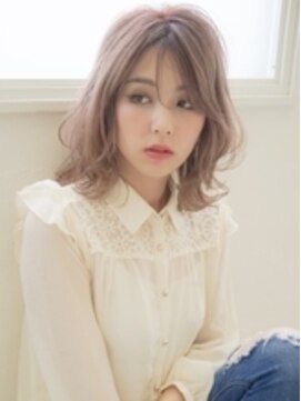 アグ ヘアー カルネ 放出駅前店(Agu hair carnet) 《Agu hair》シースルーバングでふんわり色っぽミディ