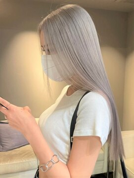 ベレーザ 渋谷(BELEZA) ba1678アッシュシルバーホワイトブリーチブリーチオンカラー