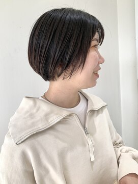 フォーク FOLK 【FOLK】カットで透明感☆似合わせ切りっぱなし丸みショートボブ