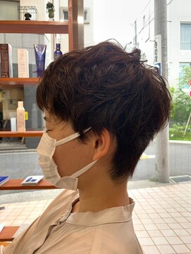 クリュウゲート 吉祥寺店(KURYU GATE) 黒髪/グレーベージュ/レイヤーロング/前髪パーマ[吉祥寺]