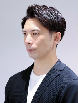 ポルテオムプレス(PORTE HOMME PRES) 大人カジュアルアップバングツーブロック好感度◎