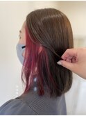 インナーカラー／ボブ