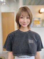 アンドチル 渋谷(AND CHILL)&nbsp;ミルクティーベージュ/レイヤーボブ/ボブウルフ　渋谷