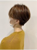 20代30代40代ショコラアッシュ小顔ベビーショート透明感美肌
