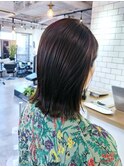 切りっぱなしストレート