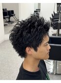 スパイキーショートスパイキーパーマ静岡メンズ