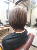 アトリエナガノ(atelier nagano) ショートボブ/ニュアンスカラー/センターパート/ブルージュ