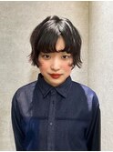 ミニボブ 顔周りレイヤー ショートボブ