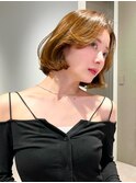 韓国ヘア/縮毛矯正/顔まわりカット/内巻きボブ/髪質改善/前髪