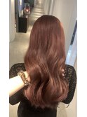 ブリーチなしダブルカラーワインレッド