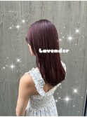 ブリーチありうる艶ラベンダーカラー