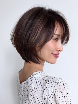 クラゲヘアー/小顔に見せるヘア/ココアベージュ/大宮