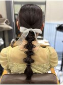 ヘアセット/アップヘア/ローポニー/結婚式ヘアセット
