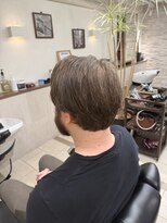 オアゾバーバー(OAZO BARBER)&nbsp;耳だし/ナチュラル/刈り上げないスタイル