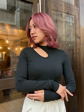 ヨンヨ(yonyo) LAYER  BOB ×  PINK ASH