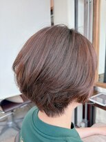 ルーファス 恵比寿 渋谷(Ruufus)&nbsp;40代50代大人ショートボブ/恵比寿渋谷/白髪ぼかしハイライト2604