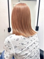 ヴィア 京都烏丸(Via) ペールオレンジ/オレンジベージュ/ブリーチ/ハイトーン/ボブ
