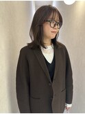 《Yachida》大人ミディアム×ブラウンベージュ