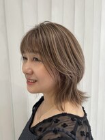 ユウヘアー 師勝店(U Hair)&nbsp;ベージュハイライトカラー