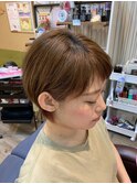 大人可愛い」ショートボブ