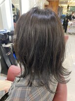 20代30代大人カッコいい/外ハネ/ウルフ/くすみカラー/アッシュ