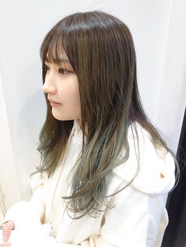 シャンプーボーイ 佐世保駅前店(SHAMPOO BOY) 毛先グラデーションマットグレー