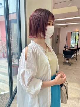 ケーオーエスピンク(K O S pink) ミニボブ×ピンク