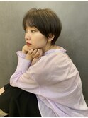 黒髪暗髪☆艶カラー小顔シースルー大人マッシュ20代30代40代