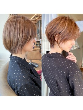 バンプ ギンザ(BUMP GINZA) くびれショート/マロンブラウン/大人ショートボブ