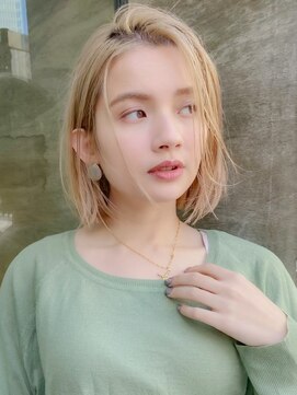 ロンドシエル 横浜(Lond ciel) ワンレンボブ前髪×ヘルシースタイル【横浜】