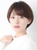 ナチュラル可愛い小顔タイトストレートショート