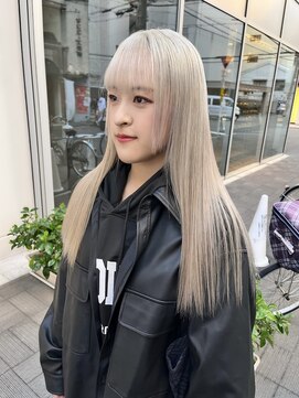 カフ(CAF) CAF FUKO イメチェン/ホワイトブロンド/ハイトーン/大阪/心斎橋