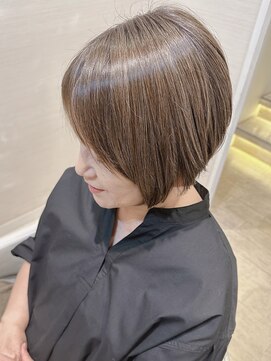 コーエン(cowen) 大人かわいいショートボブ♪赤くならない白髪染め30代40代50代