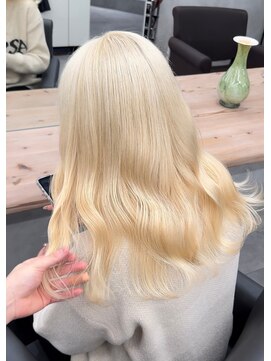 ベレーザ 渋谷(BELEZA) 6096シルキーベージュハイライトグラデーションハイトーンカラー