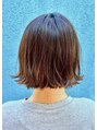 アルファサリダ(ALPHA SALIDA)&nbsp;ママ世代に人気な切りっぱなしボブ。ギリギリ結べる長さが人気