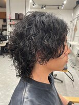 フゥ 宇都宮(FeU) 波巻きパーマメンズパーマメンズヘアツーブロックツイストパーマ