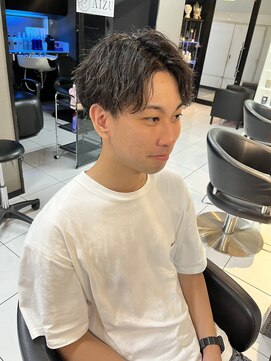 アイズ 海老名(AIZU) センターパート メンズカット メンズパーマ アップバング